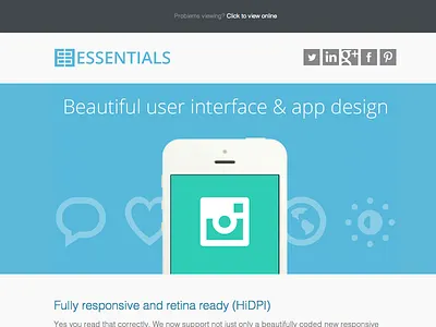 Responsive & Retina Ready HTML Email business corporate html email newsletter responsive retina