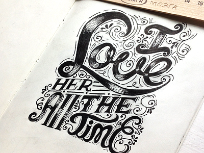 I Love Her All The Time lettering love sonic youth