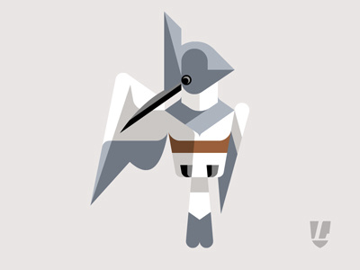 Belted Kingfisher WIP artwork belted birds brill design illustration josh kingfisher lumadessa prints wip