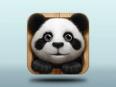 Hey, Panda! animal apple fur icon illustration ios ipad shakuro