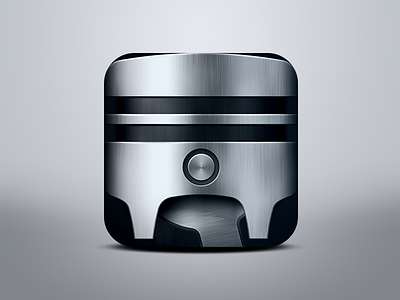 Piston Icon app engine icon ios iphone metal mobile piston