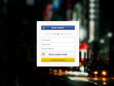 Sign up form city facebook fireworks form game identity verification idv incubus photo register sign up signup signup form stock market trade chase trading