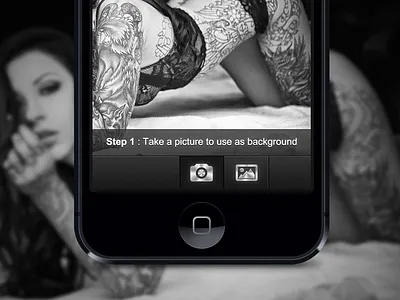 Shooting Screen for Photo Manipulation App