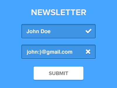 Newsletter flat newsletter simple ui