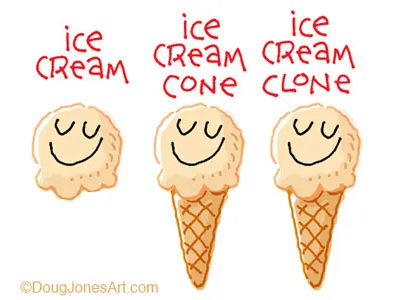 send in the clones clones humor ice cream