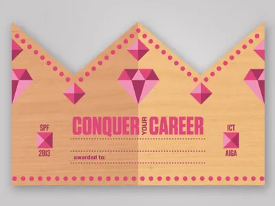 AIGA SPF Awards award crown pink wichita wood