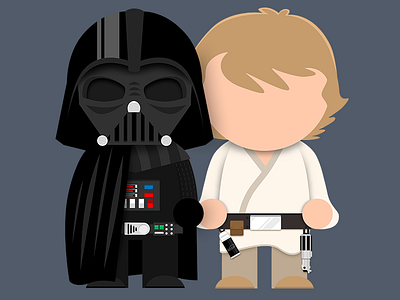 Wee Fathers Day anh darth darth vader esb imperialgrunt jedi luke skywaker rotj sith skywalker star wars vader