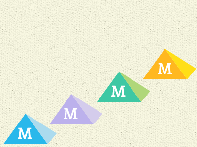 Light "M" Dark Triangles