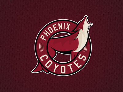 PHOENIX COYOTES ALTERNATE LOGO alternate branding concept coyotes ice hockey illustrator logo nhl phoenix phoenix coyotes redesign sport vector