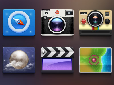 Icons set 2 camera icon instagram maps pack safari set skin theme vide weather