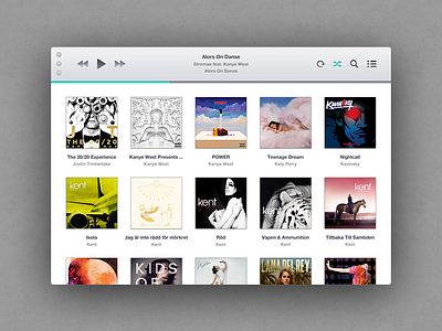 Hit Music app mac music player ui