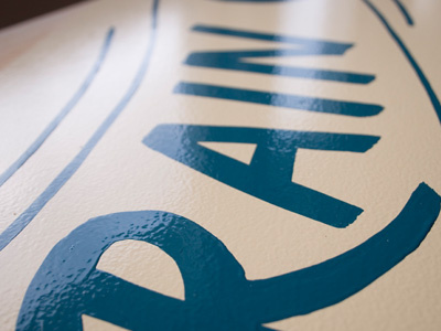 Rain City 2 brush lettering paint seattle signs