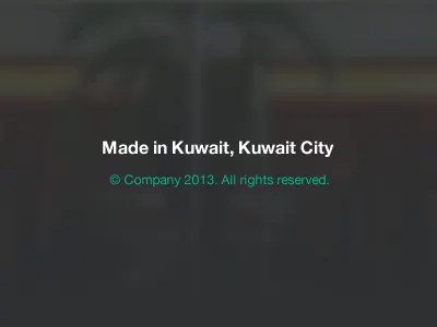 Made in.. footer in kuwait kuwait city made ui