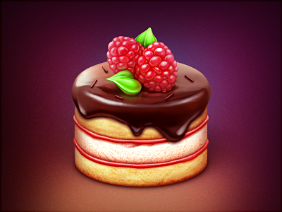 Cake berry cake chocolate cream dessert dough eat food icon jam loggia pie raspberries slice sweet