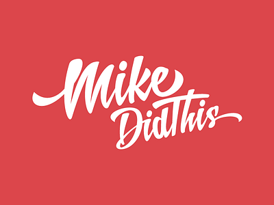 Personal Branding branding guide logo mikedidthis personal