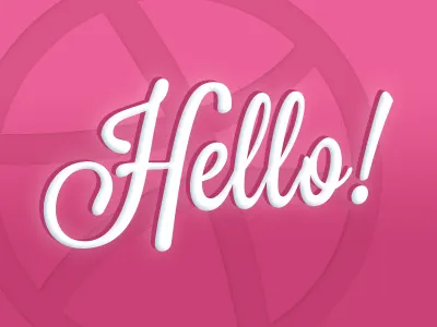 Hello Dribbble! debut dribble hello invite thank you