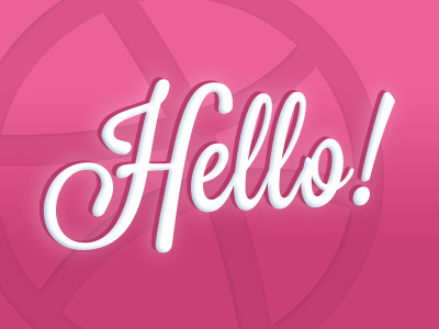 Hello Dribbble! debut dribble hello invite thank you