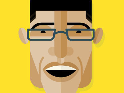People 3 african american black cheeks dimples dude ears eyes face geometric glasses hair head illustration man mouth nose people shapes