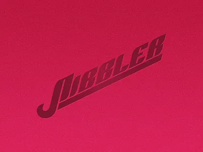 Nibbler Logo Concept identity logo retro spray paint