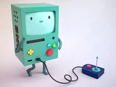 Beemo! 3d adventure beemo ben bentle character finn jake render time