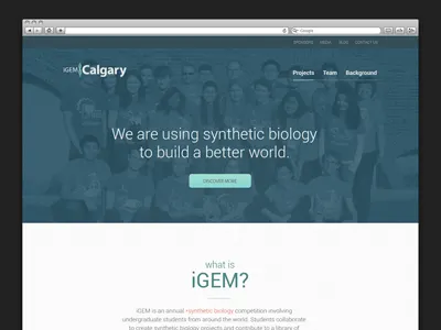 iGEM blue calgary clean header igem minimal teal web