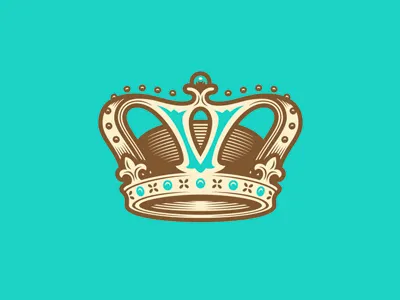 Crown chocolate chocolatier crown illustration logo miller creative pastry symbol victorian