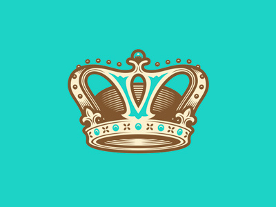 Crown chocolate chocolatier crown illustration logo miller creative pastry symbol victorian