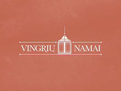 Vingriai House all4leo building elegant lithuania lithuanian logo logo old style real estate realty logo