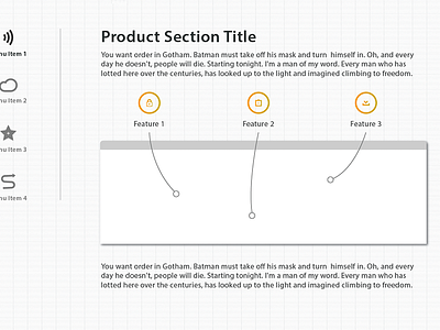 Page layout ideas icons web design