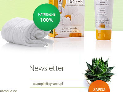 Sylveco beauty cosmetic webdesign women