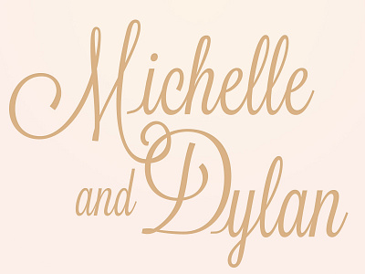 Wedding Title Treatment invitations logo monogram wedding invite