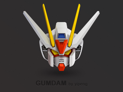 GUMDAM comic icon ui