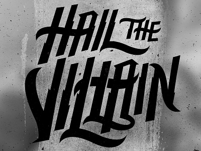 Hail The Villain band hail the villain lettering logo metal music rock