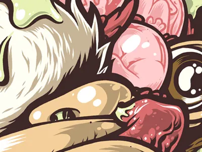 Booger Eater booger feti fetus kevin luong slime tongue