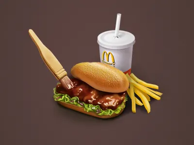 McDonald's food gui icon photoshop