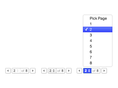 Pagination Concept interaction pagination select ui