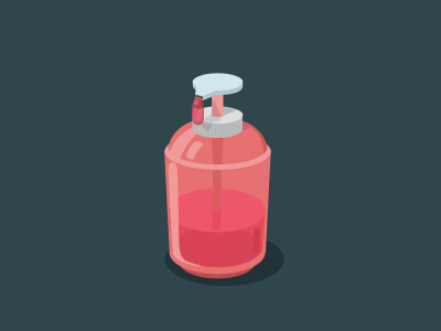 Liquid Soap flat icon liquid soap