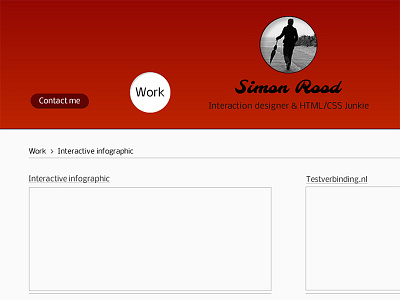 Portfolio Design basic design portfolio progress red work