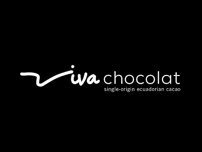 Viva Chocolat "couverture" Logo Design chocolate handwriting logo designs logos portfolio sans serif script