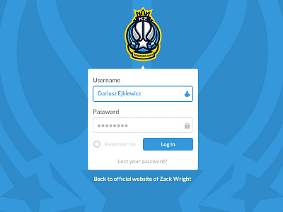 KingZeko.com - Wordpress Login basketball flat login ui website wordpress