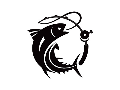 Wicked Tuna black and white fish logo national geographic tuna tv