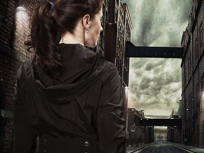 Reject city composite girl gun photo