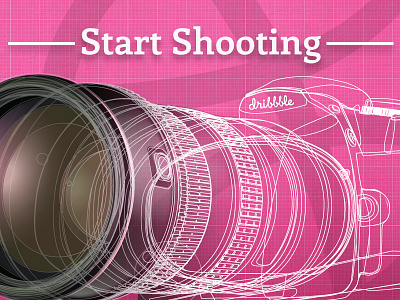 Start Shooting blueprint camera debut illustration