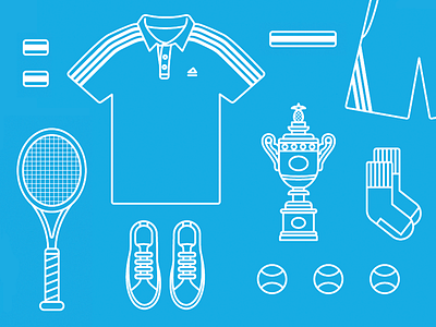 Tennis illustration sports tennis vector wimbledon