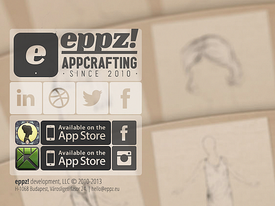 eppz! site 3d app cards chic eppz facebook fan hand drawn hand drawn instagram ipad ipad mini linkedin render site social tangram twitter web