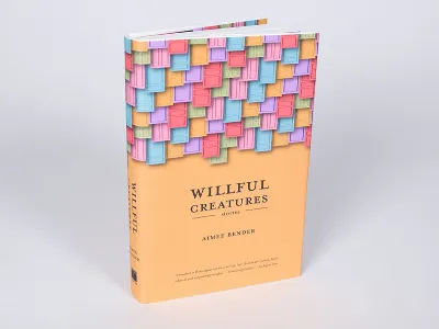 "Willful Creatures" Book Jacket Redesign book cover book jacket cover design depth doors dust cover illustrator layers mrs. eaves vector willful creatures yellow