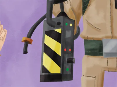 Light is green, trap is clean cartooning illustration textures