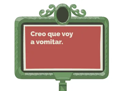 I think I'm going to throw-up argentina buenos aires illustration spanish vomit