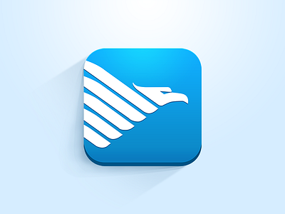 Garuda Indonesia Flight App Icon animal blue brand company flight garuda icons indonesia ios ivan light plane