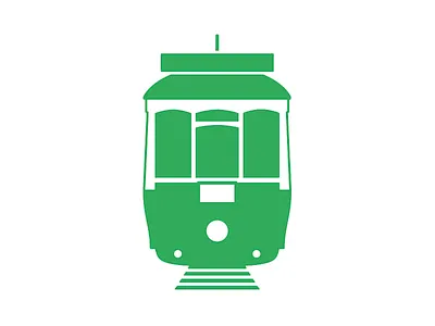 Lisbon Tram green icon lisbon tram